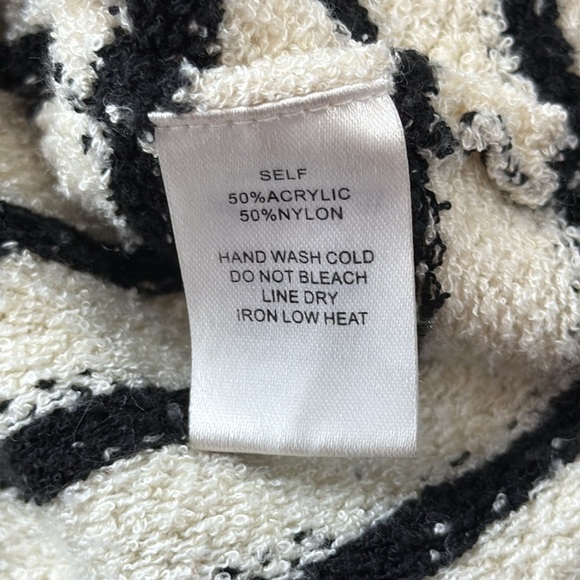 Promesa Cream and Black Striped Knit Sweater - Picture 3 of 4